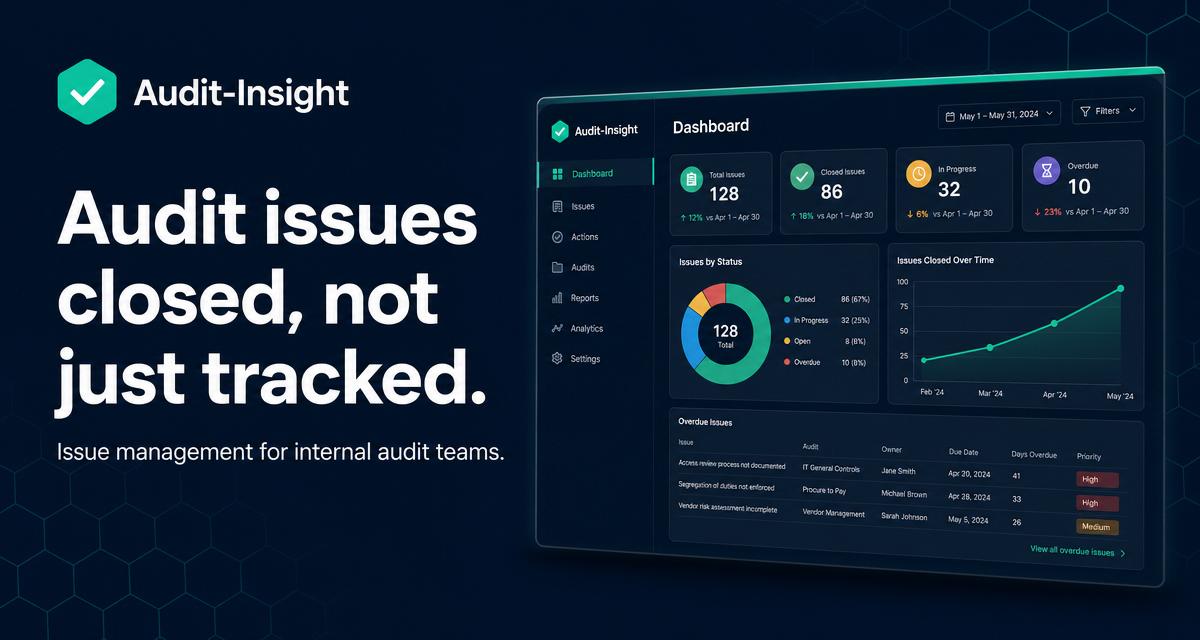 Audit-Insight — Audit issues closed, not just tracked